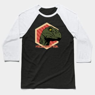 Velociraptor Futuristic Design Baseball T-Shirt